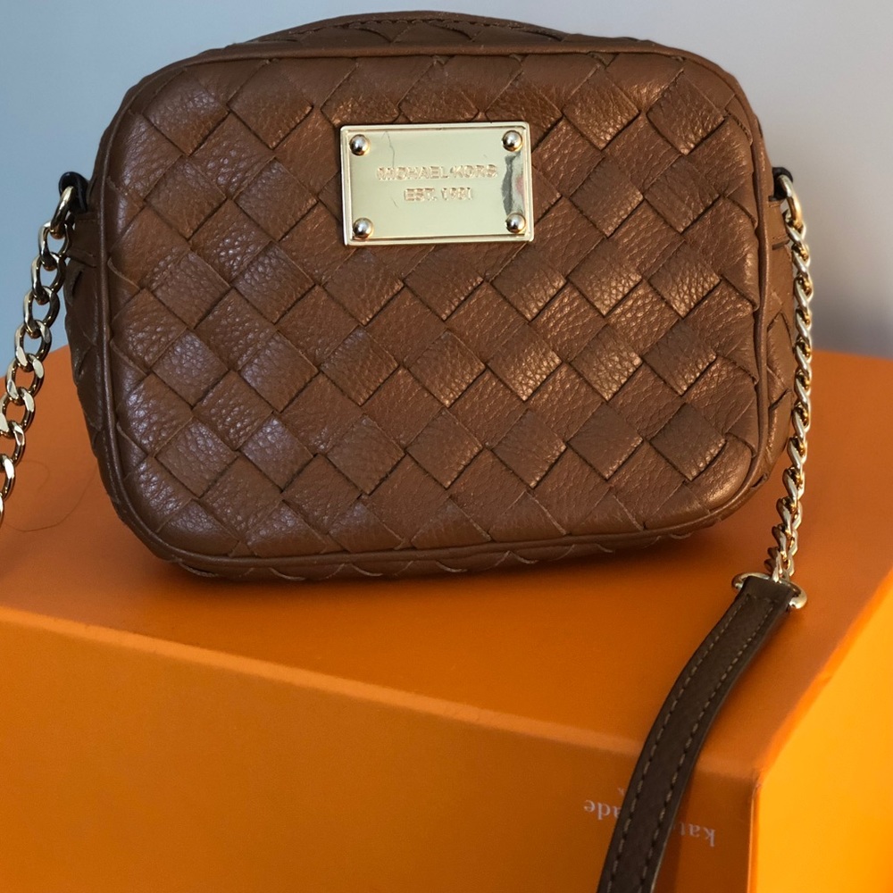 Michael Kors braided crossbody bag!